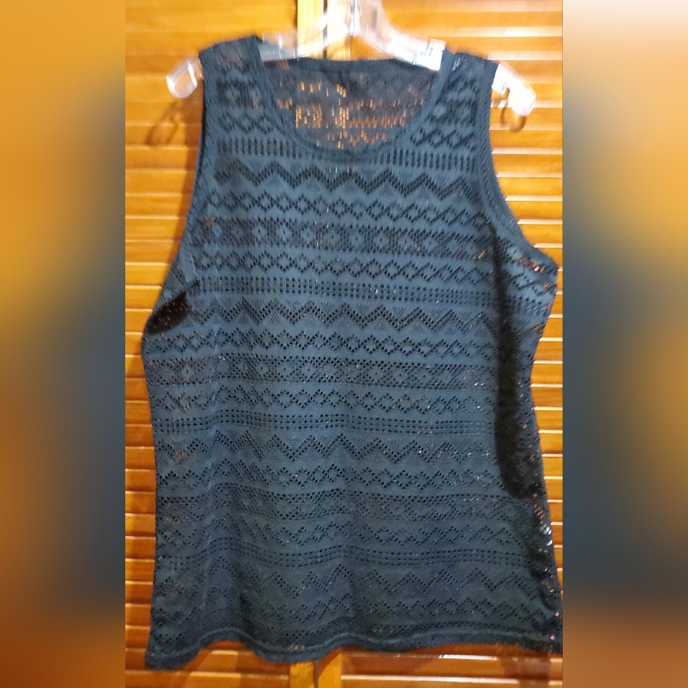Men's Mesh Lace tank top